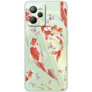 Прозрачный чехол BoxFace Realme C35 Japanese Koi Fish