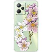 Прозрачный чехол BoxFace Realme C35 Cherry Blossom
