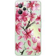 Прозрачный чехол BoxFace Realme C35 Pink Magnolia