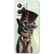 Прозрачный чехол BoxFace Realme C35 Steampunk Cat