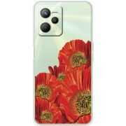 Прозрачный чехол BoxFace Realme C35 Red Poppies