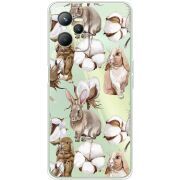 Прозрачный чехол BoxFace Realme C35 Cotton and Rabbits