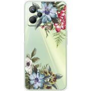 Прозрачный чехол BoxFace Realme C35 Floral