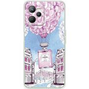 Чехол со стразами Realme C35 Perfume bottle