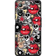 Черный чехол BoxFace Realme C35 Rock Graffiti