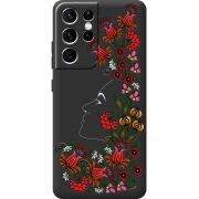 Черный чехол BoxFace Samsung G998 Galaxy S21 Ultra 3D Ukrainian Muse