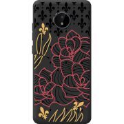 Черный чехол BoxFace Nokia C20 FranceFlowers