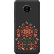 Черный чехол BoxFace Nokia C20 Ukrainian Ornament