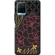 Черный чехол BoxFace Vivo Y33S FranceFlowers