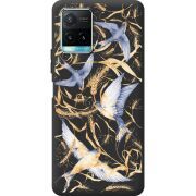 Черный чехол BoxFace Vivo Y33S Ластівки