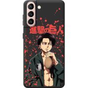 Черный чехол BoxFace Samsung G991 Galaxy S21 Атака Титанов Леви