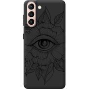 Черный чехол BoxFace Samsung G991 Galaxy S21 Eye