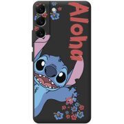 Черный чехол BoxFace Samsung Galaxy S22 Plus (S906) Гавайський гість Stich