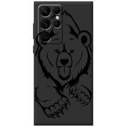 Черный чехол BoxFace Samsung Galaxy S22 Ultra (S908) Grizzly Bear