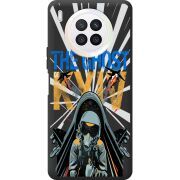 Черный чехол BoxFace Huawei Nova 8i Привид Києва в дії
