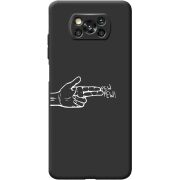 Черный чехол BoxFace Poco X3 Pew Pew