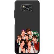Черный чехол BoxFace Poco X3 BTS