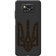 Черный чехол BoxFace Poco X3 Ukrainian Trident