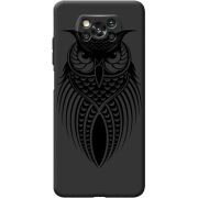 Черный чехол BoxFace Poco X3 Owl