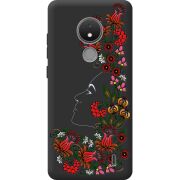 Черный чехол BoxFace Nokia C21 3D Ukrainian Muse