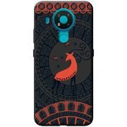 Черный чехол BoxFace Nokia 3.4 Ornament