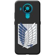 Черный чехол BoxFace Nokia 3.4 Атака Титанов Крылья Свободы