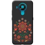 Черный чехол BoxFace Nokia 3.4 Ukrainian Ornament