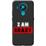 Черный чехол BoxFace Nokia 3.4 I'm Crazy