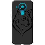 Черный чехол BoxFace Nokia 3.4 Wolf