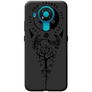 Черный чехол BoxFace Nokia 3.4 Hugin and Munin