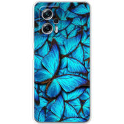 Чехол BoxFace Poco X4 GT лазурные бабочки