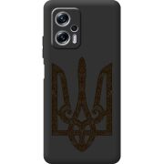 Черный чехол BoxFace Poco X4 GT Ukrainian Trident