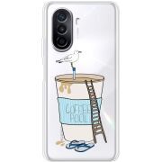Прозрачный чехол Uprint Huawei Nova Y70 Segull in Cofee Pool