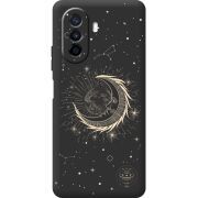Черный чехол BoxFace Huawei Nova Y70 Moon