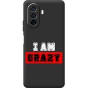 Черный чехол BoxFace Huawei Nova Y70 I'm Crazy