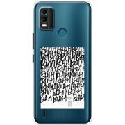 Прозрачный чехол BoxFace Nokia C21 Plus Blah Blah