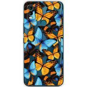 Прозрачный чехол BoxFace Nokia C21 Plus Butterfly Morpho