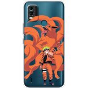 Прозрачный чехол BoxFace Nokia C21 Plus Naruto and Kurama