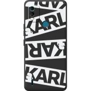 Черный чехол BoxFace Nokia C21 Plus White Karl
