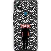 Черный чехол BoxFace Nokia C21 Plus Man Pattern