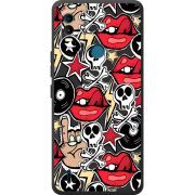 Черный чехол BoxFace Nokia C21 Plus Rock Graffiti
