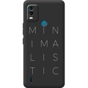 Черный чехол BoxFace Nokia C21 Plus Minimalistic