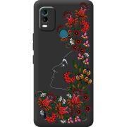 Черный чехол BoxFace Nokia C21 Plus 3D Ukrainian Muse