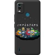 Черный чехол BoxFace Nokia C21 Plus Among Us Impostors