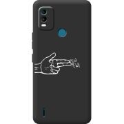 Черный чехол BoxFace Nokia C21 Plus Pew Pew