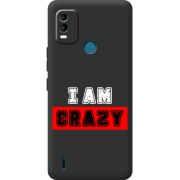 Черный чехол BoxFace Nokia C21 Plus I'm Crazy
