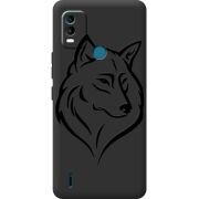 Черный чехол BoxFace Nokia C21 Plus Wolf