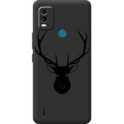 Черный чехол BoxFace Nokia C21 Plus Deer