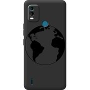 Черный чехол BoxFace Nokia C21 Plus Earth
