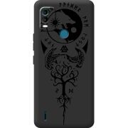 Черный чехол BoxFace Nokia C21 Plus Hugin and Munin